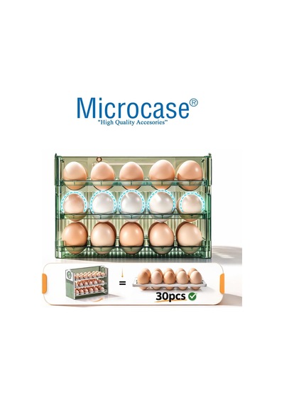Ayrex Microcase Sert Abs Plastik Dolapiçi Yumurta Organizer Ve Standı Kapaklı Tasarım Al5453 Yeşil Diğer