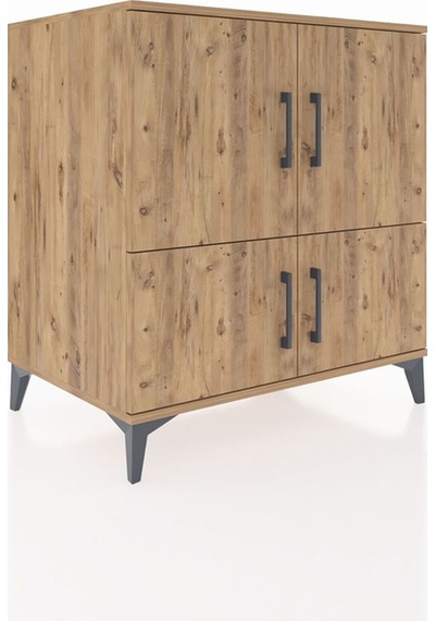 Kronos Şifonyer 3 Raflı 4 Kapaklı 88x59x96 Çam-çam Çam