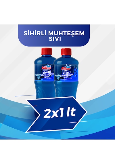 Nilem Sihirli Muhteşem Sıvı Fayans ve Duşakabin Temizleyici 2 x 1 L