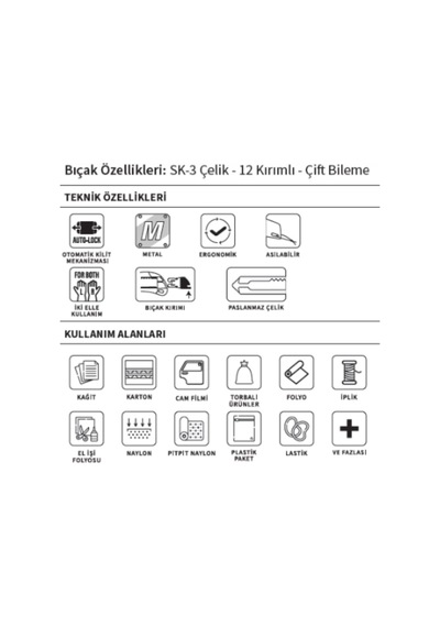 Vıp-tec Prof Küçük Metal Maket Bıçağı 875112