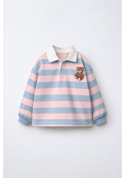 Minigimin Cicileri Ayıcık İşleme Detaylı Kız Çocuk Sweat - Pudra Minigimin Cicileri Ayıcık İşleme Detaylı Kız Çocuk Sweat - Pudra