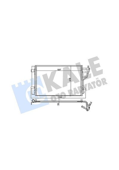 Kale Klıma Radyatoru Kıa Cerato 1.6 2009-/ Klr-342535