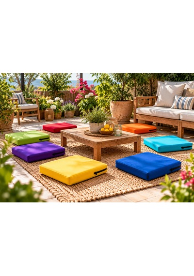 40x40x5 Cm Kare Minder - Sandalye Minderi - Kreş Anaokulu Oyun Aktivite Minderi - Bahçe Dekor Minderi Antrasit