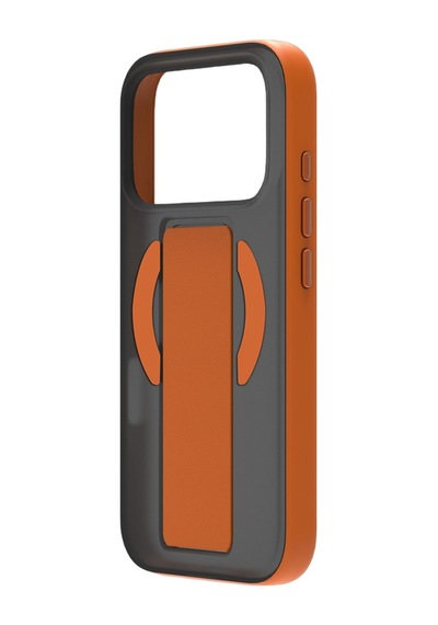 Piili Apple iPhone Uyumlu 17 Pro Mag - Stand Pro Magsafe Kılıf Turuncu