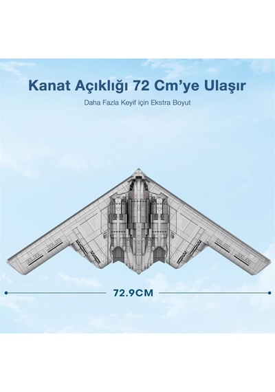 Reobrix 33038 B2 Bombardıman Uçağı Yaratıcı Yapı Blok Seti Building Blocks B2 Bomber - 1977 Parça