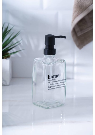 Buççin Online Mağaza Louvre Cam Sıvı Sabunluk - 500 Ml Hnr-07616 Cam Turuncu Çok Renkli