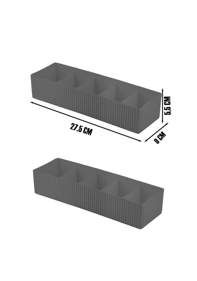 Porsima Org-16 Çekmece Içi 2li Düzenleyici Organizer Set Antrasit