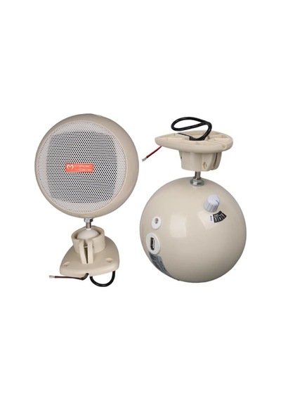 Magicvoice Mv-12 7.5 Cm 20 Watt Komütatörlü Hat Trafolu Krem Beyazı Sütun Sarkık Hoparlör 2 Li Takım