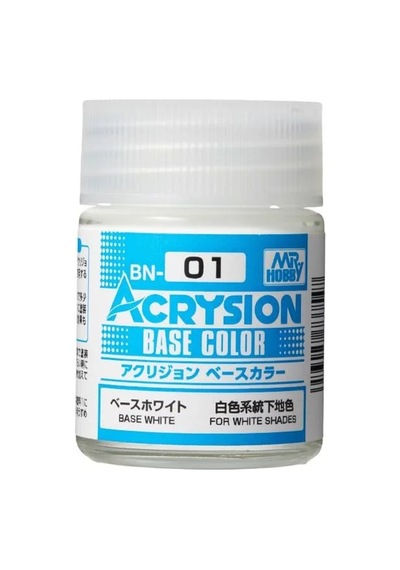 Mr.hobby Bn-01, 18 Ml. Base White Acrysion Maket Boyası Standart