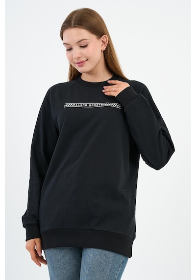 Alexander Gardi Baskılı Regular Fit Sweatshirt Unx-731-00-wn Siyah