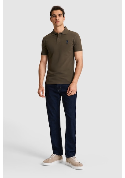 U.s. Polo Assn. Erkek Koyu Haki Tişört Basic 50326920-vr111
