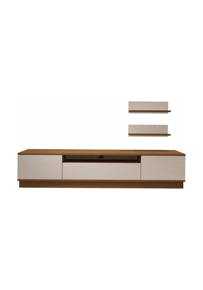 Decoraktiv Trendstyle 4s Mdf Tv Ünitesi Tv Sehpası - Ceviz Beyaz Ahşap - Beyaz