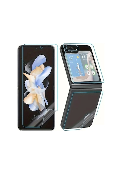 Honor Magic V Flip 2 Uyumlu Ön+arka Body Şeffaf Ultra Koruyucu Nano Jelatin