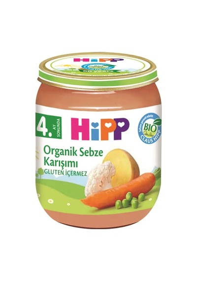 Hipp Organik Sebze Karışımı 4+ Ay Kavanoz Maması 125 G