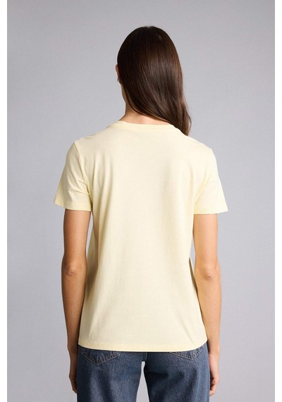 Defacto Baskılı Sarı Kadın T-shirt H2138ax/yl149