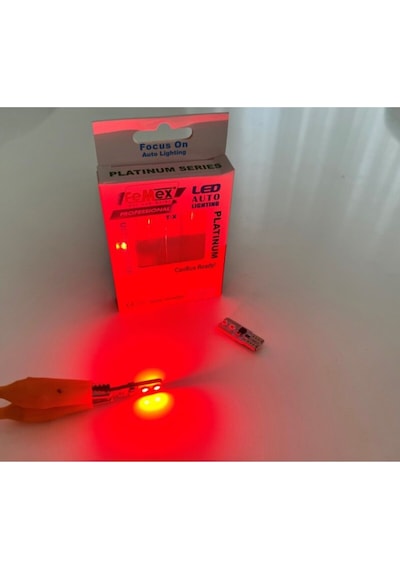 Femex Ampul Platinum Kırmızı T10 4 Smd 3030 Chip Led Aktif Canbus