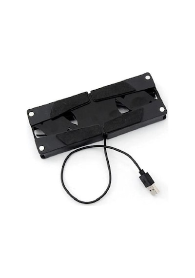 2 Fanlı Notebook Soğutucu Portatif Katlanabilir Laptop Soğutucu F