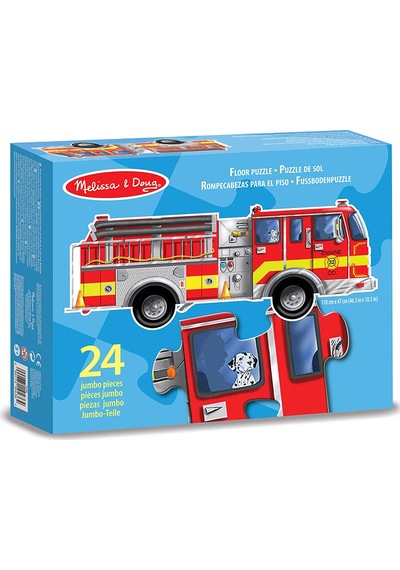 Melissa&Doug Dev Yer Yapbozu- İtfaiye Aracı 24 Parça