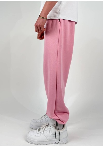 Zaee Yazlık Revenge Oversize Taşlı Eşofman Altı Pembe