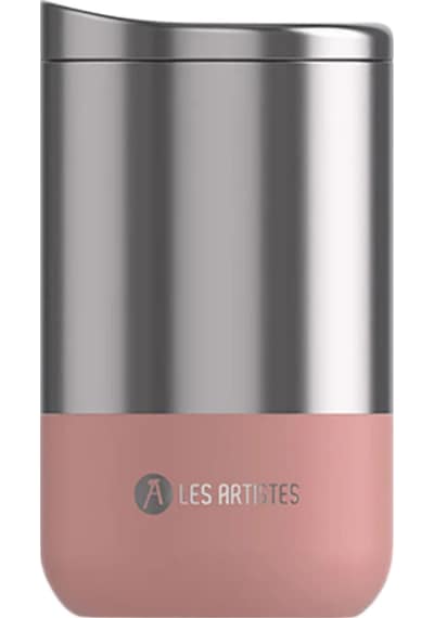 Les Artistes Paris Isı Yalıtımlı Çelik Termos Mug 350ml Split Pink Renkli
