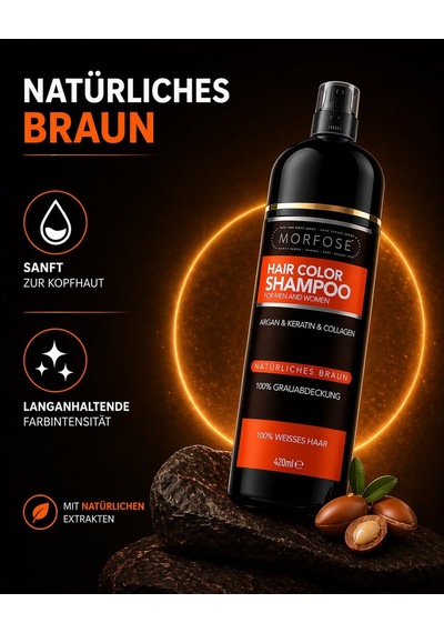 Hızlı Beyaz Kapatıcı Naturel Kahverengi Şampuan 420 Ml