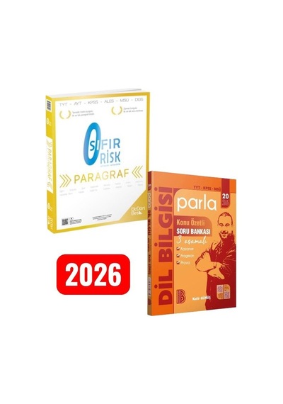 Paragraf Sıfır Risk Soru Bankası 345 2026 Tyt - Kpss Taktiklerle Dil Bilgisi Çözümlü Soru Bankası