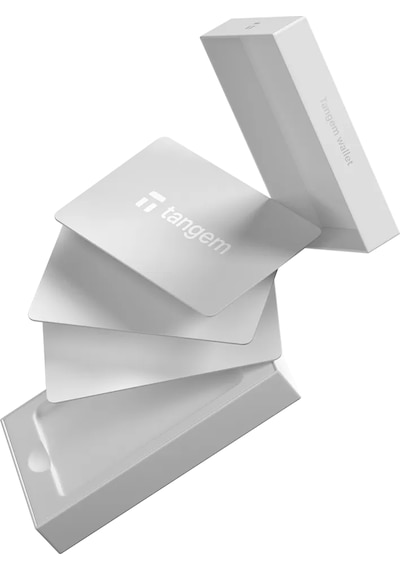 Tangem Wallet Beyaz Stealth Edition Kripto Para Cüzdanı Nfc-soğuk Cüzdan 3'lü Paket - White