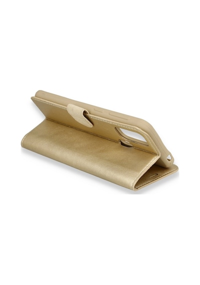 Samsung Uyumlu Galaxy M21 Kilif Cüzdanli Standli Miknatisli Kapak 446139285 - Renk / Gold Renk / Gold