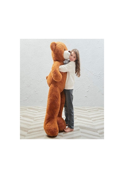 Tr 175 Cm Papyonlu Dev Boy Peluş Ayı -% 100 Yerli Kahverengi Genel