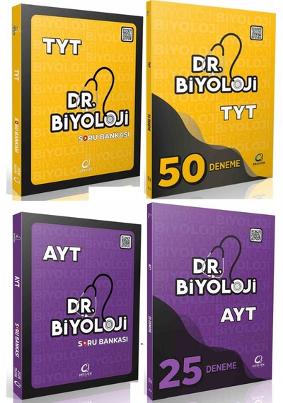 Oksijen 2026 Tyt Ayt Biyoloji Dr. Biyoloji Deneme + Soru Seti 4 Kitap