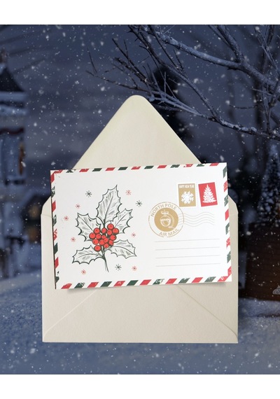 Yılbaşı Kokina Temalı Kartpostal Seti, Yeniyıl, Noel, Tebrik Ve H
