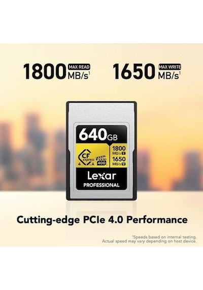 Lexar 640gb Professıonal Gold Lcagold640g- Rneng Cfexpress 4.0 Type-a Kart