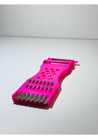 Meyve Soyacağı Sebze Soyacağı Dilimleyici Çok Amaçlı Rende - Pembe Çelik Diğer