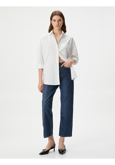 Koton Straight Jean Kot Pantolon Düz Paça Esnemeyen Pamuklu Cepli - Eve Jean Orta İndigo 4wal40404md İndigo Koton Straight Jean Kot Pantolon Düz Paça Esnemeyen Pamuklu Cepli - Eve Jean Orta İndigo 4wal40404md İndigo