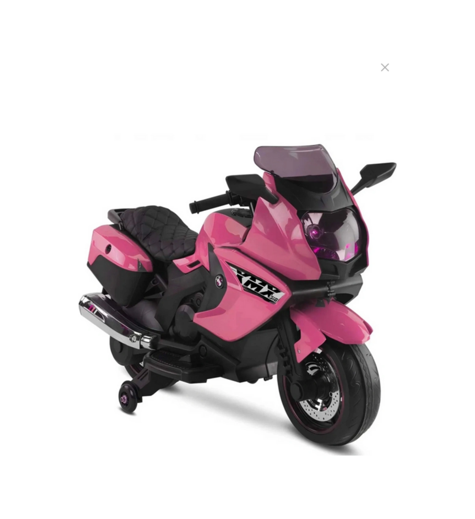 Xmx 12 Volt Ledli Akülü Motor Motorsiklet Akülü Çocuk Araçları 438a Pembe