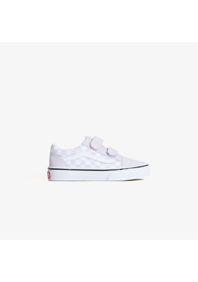 Vans Old Skool V Checkered Çocuk Mor Sneaker Vn000cyaemy1 Mor