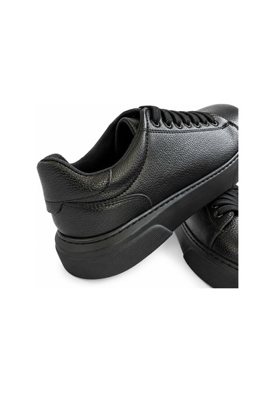 Yalçın Erkek Casual Bağcıklı Ortopedik Rahat Kaymaz Taban Sneaker Ayakkabı Siyah - 940118026 Siyah