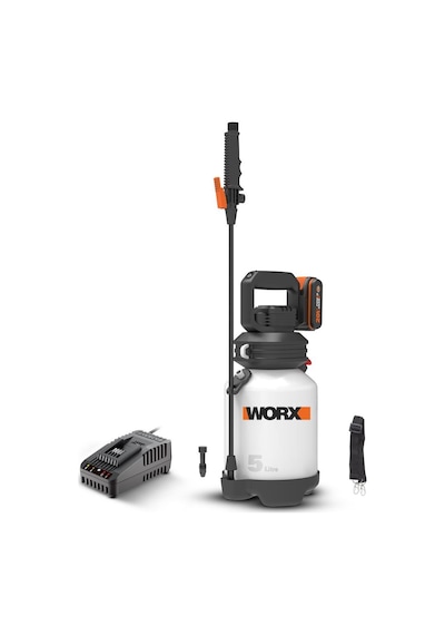 Worx WG829E 20V 2.0Ah Li-Ion Omuz Askılı Basınçlı Ilaçlama Pompası 5 L