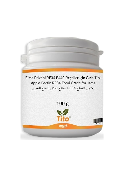 Elma Pektini Re34 E440 Reçeller İçin Gıda Tipi 100 G