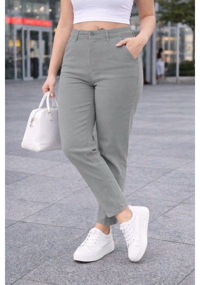 Cedy Denim Mom Fit Jean Büyük Beden Yüksek Bel Carrot Kesim Dar Paça Pileli Esnek Kot Pantolon C600 Taş Rengi Cedy Denim Mom Fit Jean Büyük Beden Yüksek Bel Carrot Kesim Dar Paça Pileli Esnek Kot Pantolon C600 Taş Rengi