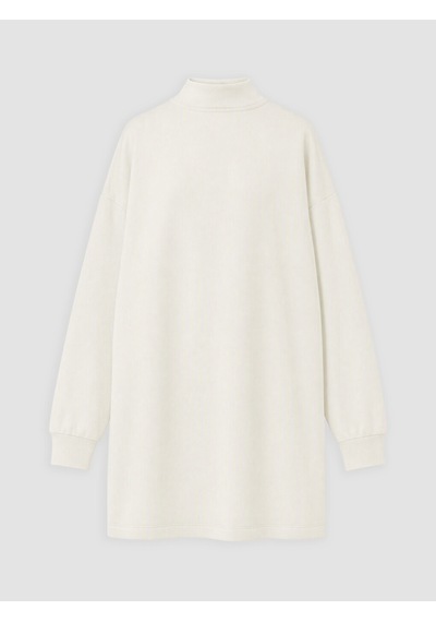 Lcw Modest Beyaz Dik Yaka Soft Touch Kadın Sweatshirt Tunik