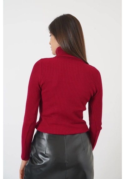 Ckm Moda Skylar Yüksek Kalite Balıkçı Body Kırmızı
