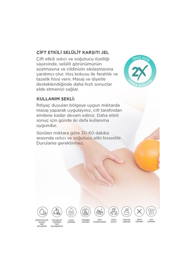 Derminix Çilek & Vanilya Özlü Vücut Peeling 300 ML + Double Effect Selülit Karşıtı Jel 250 ML
