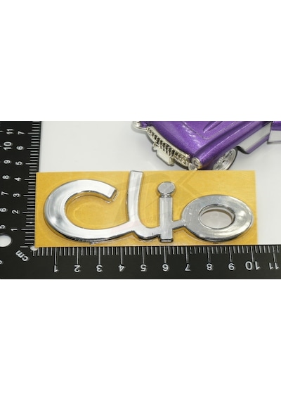 Renault Clio Bagaj Tırnaklı Krom Abs 3M 3D Yazı Logo Amblem
