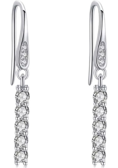 Brezza Lusso Jewelry Timeless Series Işık Dansı Çengelli Kadın Gümüş Küpe Gümüş