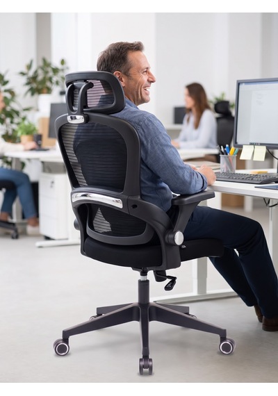 Zeon Büro Ofis Sistemleri // Comfort Max Black Ofis Çalışma Koltuğu Siyah