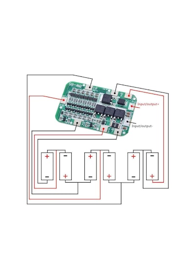 6S 12A Li-İon Pcb Bms Koruma