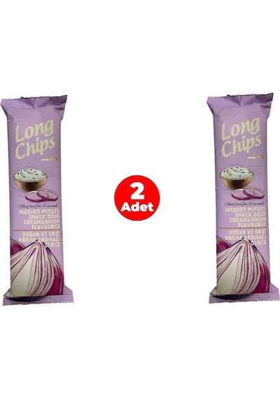 Long Chips Soğan Ve Ekşi Krema Aromalı Patates Cipsi 75 G 2 Adet