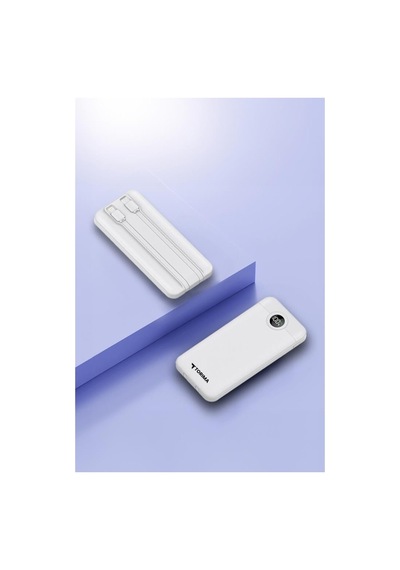 Trm-1013 10000 Mah 2 Çıkışlı 22.5w Hızlı Şarj Dijital Göstergeli Powerbank Siyah