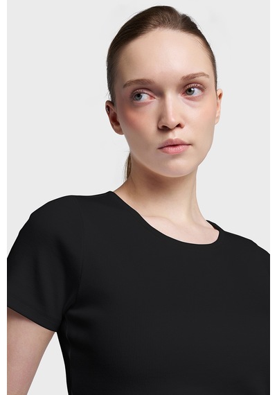 Lescon Kadın Kısa Kollu T-shirt 26y-2102 Siyah